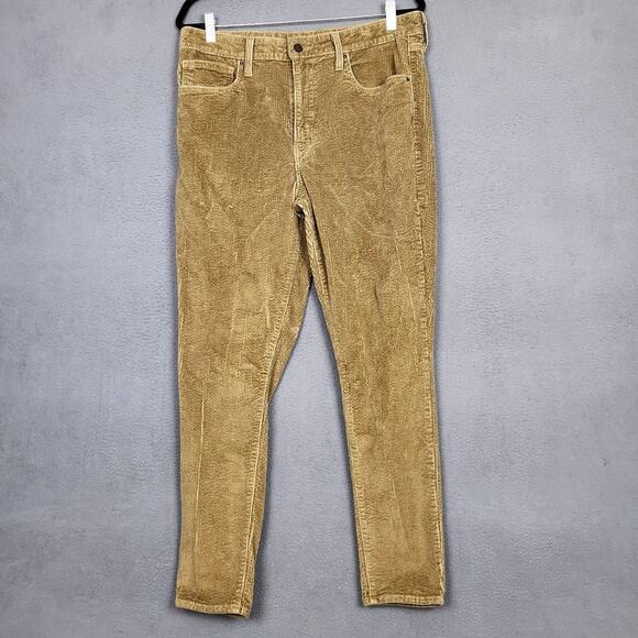 Levis Corduroy Pants Mens W33 L30 Tan Khaki 5 Pocket Stretch Zip Fly Red Tab - Picture 1 of 16